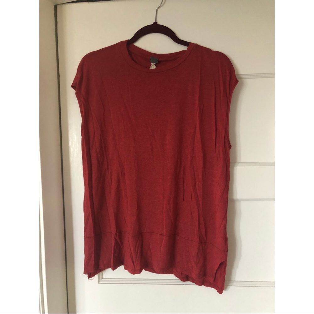 We The Free linen sleeveless tee sz M
